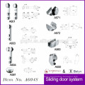 sliding glass door shower round rollers